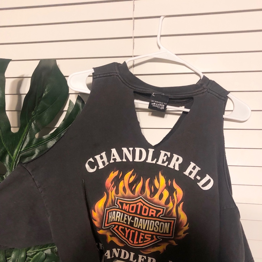 Black cut Harley Davidson top